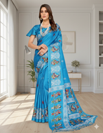 Nafiza Blue Art Silk Sarees