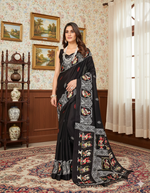 Nafiza Black Art Silk Sarees