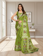 Nafiza Pista Art Silk Sarees