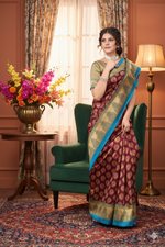 Alifa Purple Art Silk Sarees