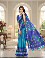Patang Blue Art Silk Sarees
