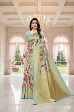 Air Light Green Art Silk Sarees