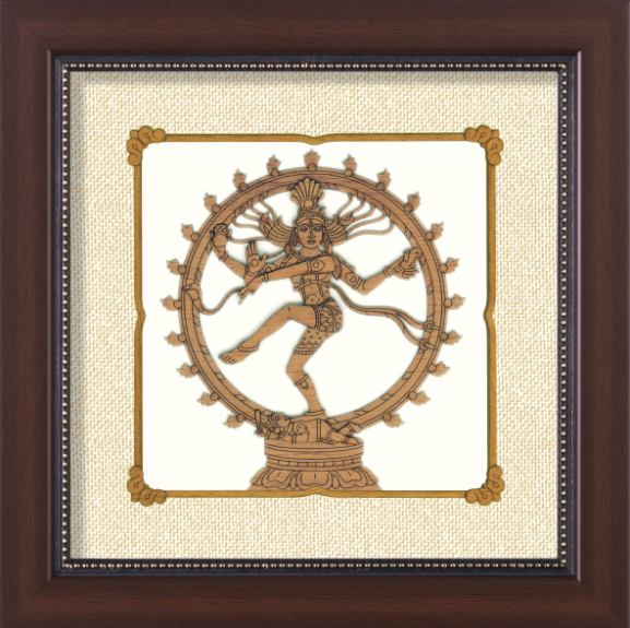 3D Wall Art Nataraja 8x8 Inch By India Kreations Decor