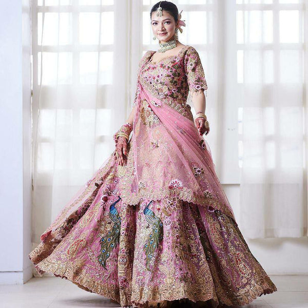 Radiant Fox Georgette Lehenga with Unstitched Blouse Option