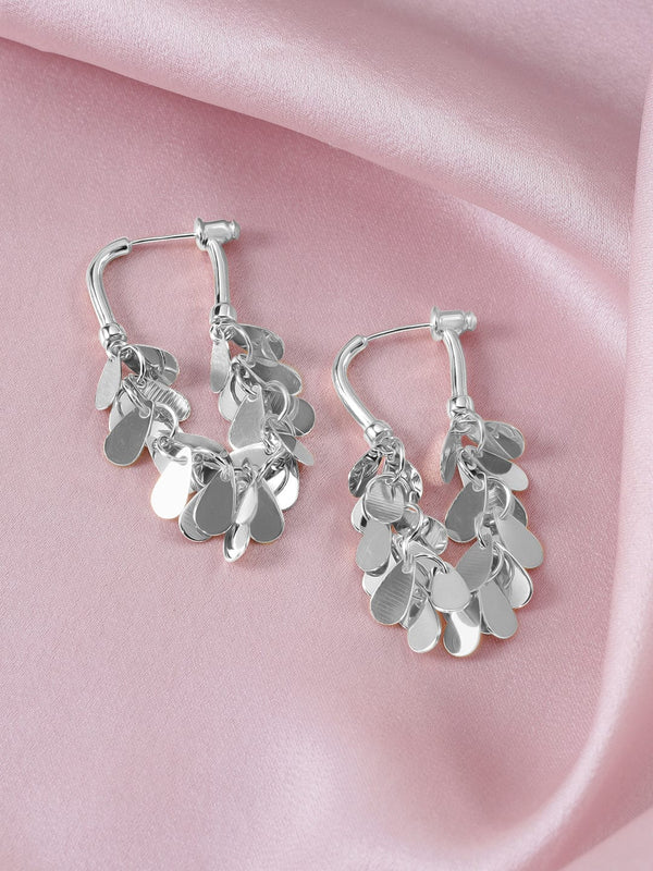 Rubans Voguish Rhodium plated Stainless Steel Waterproof Delicate danglers Tarnish free Drop Earring